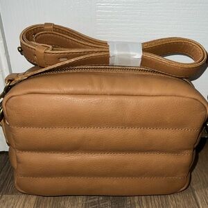 Madewell The Transport Camera Bag Puff Edition Camel Brown New